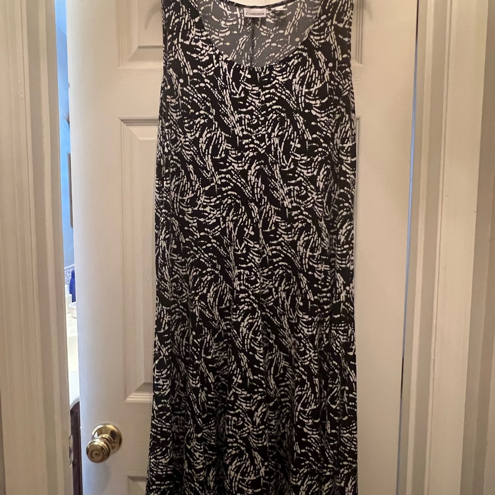 Chico's Monochrome Abstract Print Dress